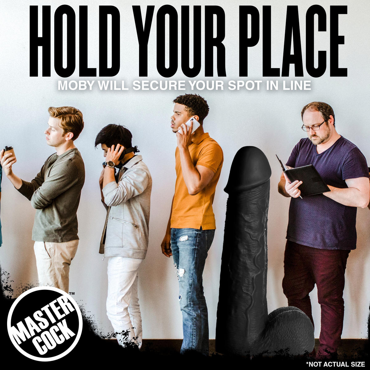 Moby 2 Foot Tall Super Dildo - Black