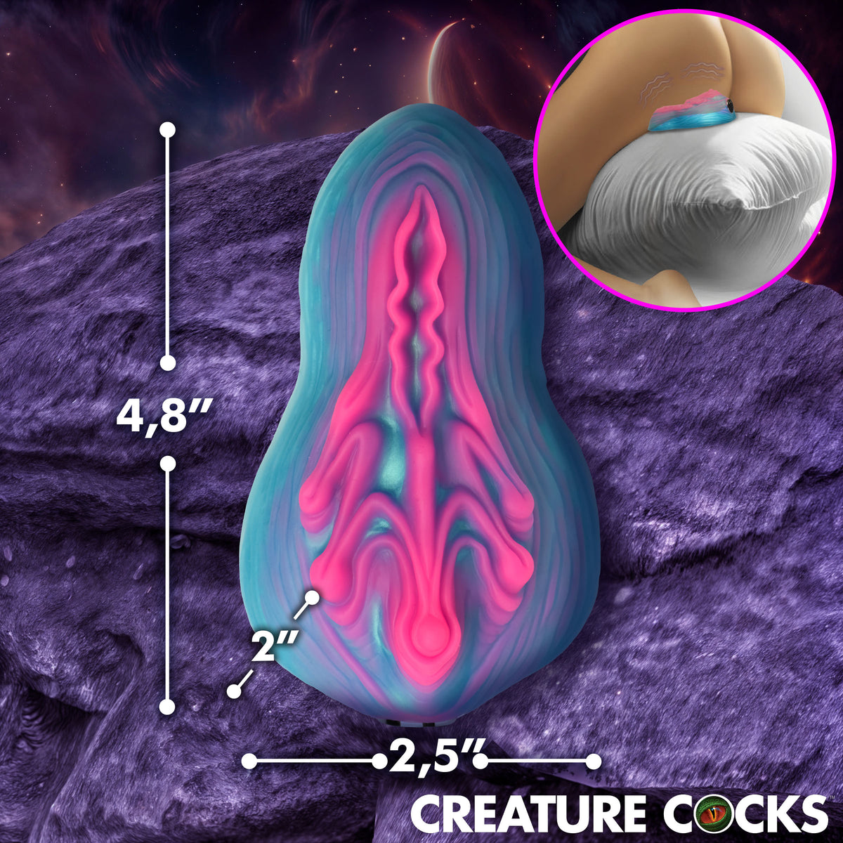 Creature Cocks Vulvaron Vibrating Silicone Grinder