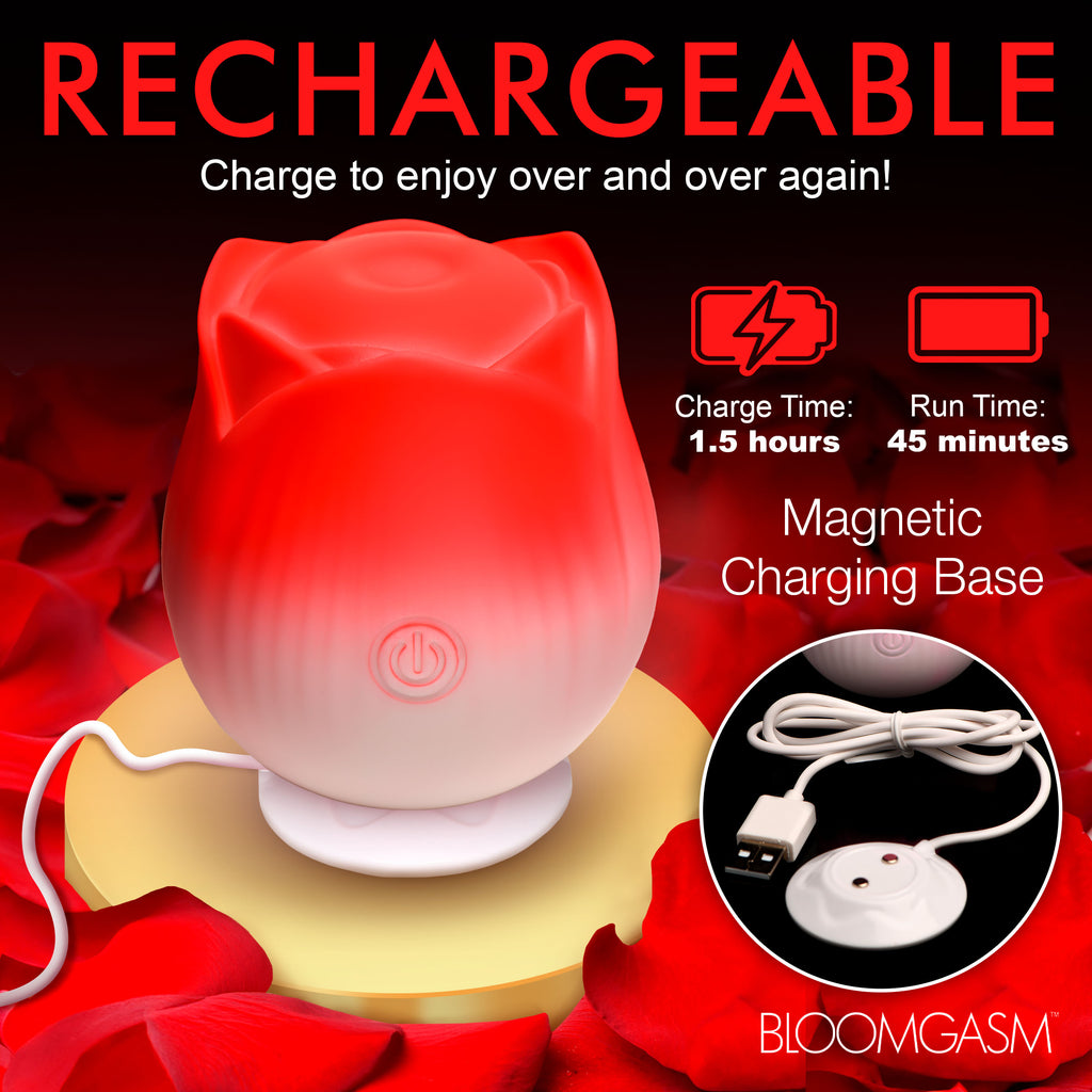 Bloomgasm Pulsing Petals Throbbing Rose Stimulator