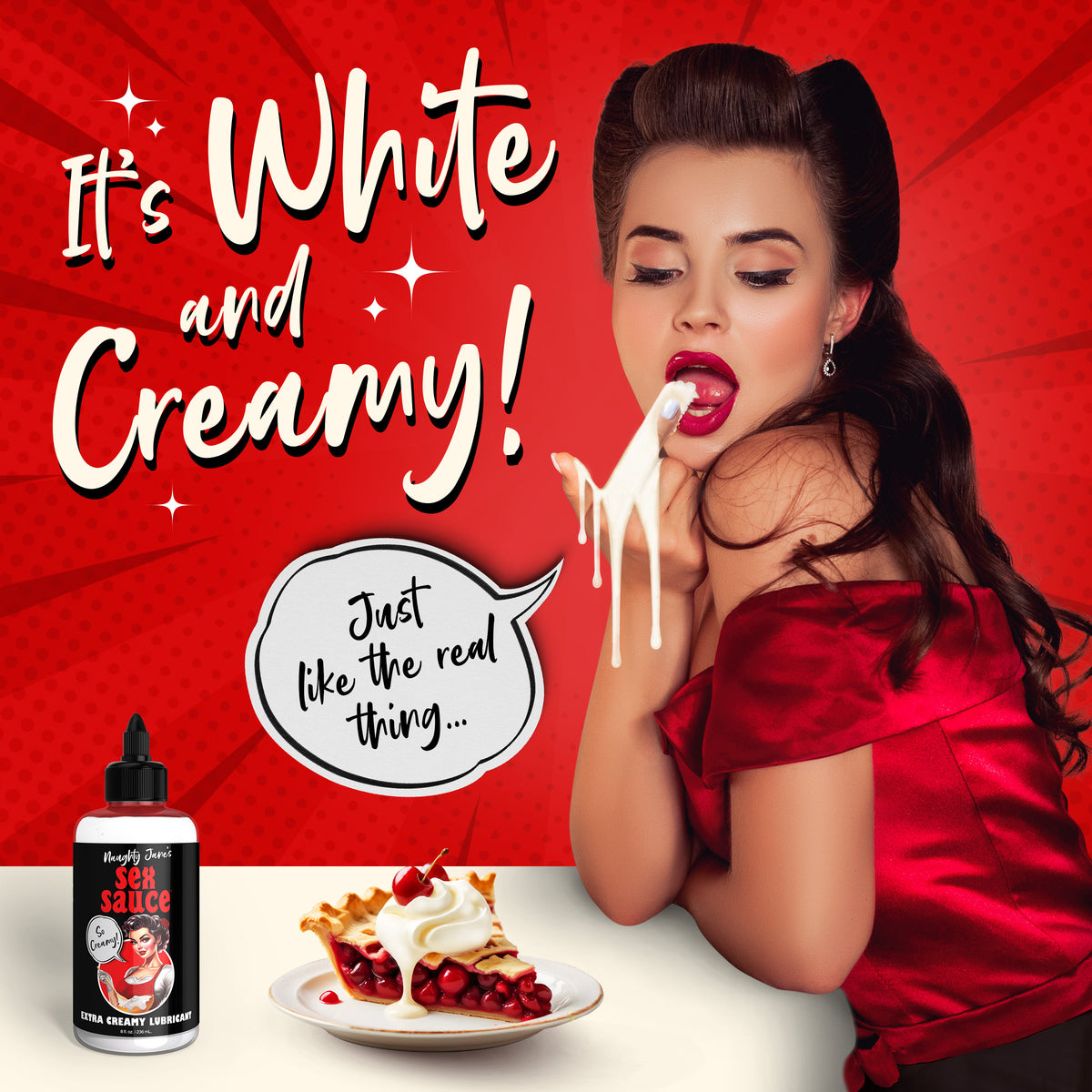Naughty Jane's Sex Sauce Extra Creamy Lubricant 8oz
