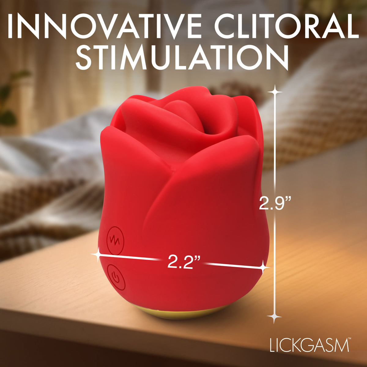 Sweet Kiss Kissing and Vibrating Clitoral Stimulator - Red