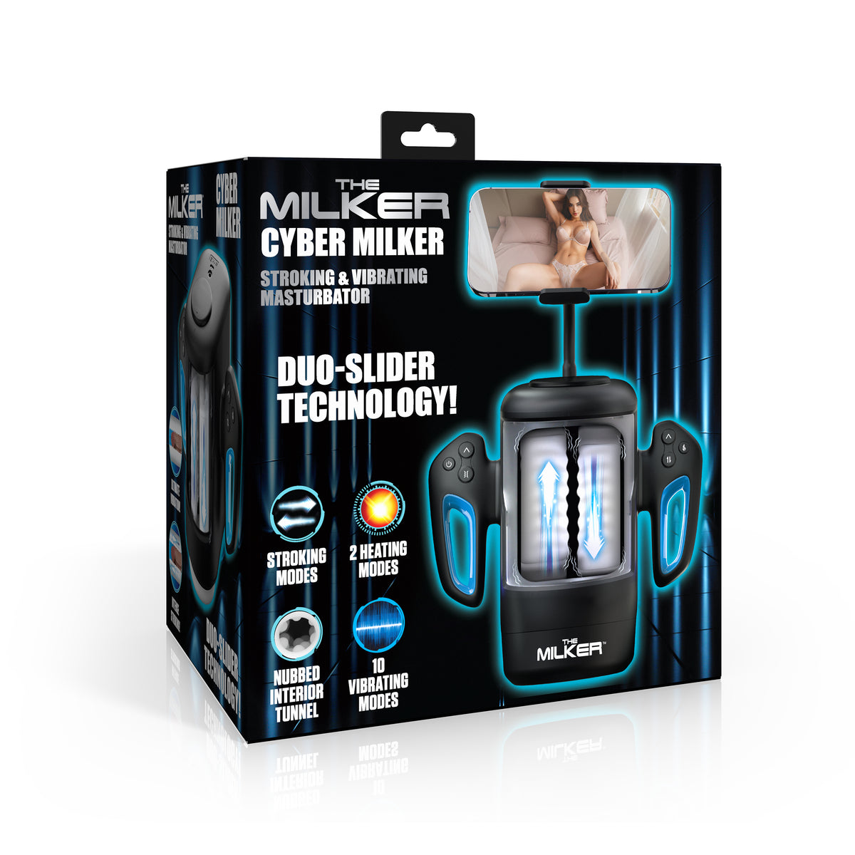 Cyber Milker Stroking & Vibrating Masturbator