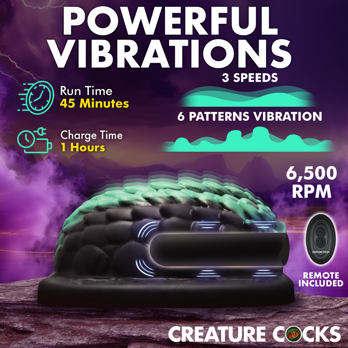 Creature Cocks Dragon Vibrating Grinder