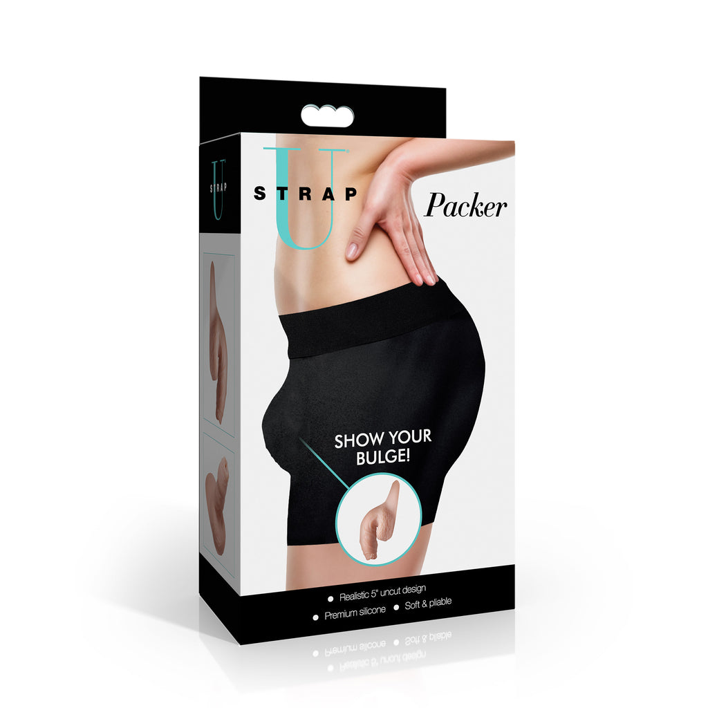 5.1" Uncut Silicone Packer Dildo - Light