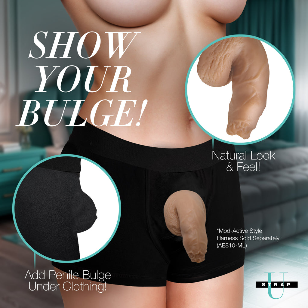 5.1" Uncut Silicone Packer Dildo - Medium