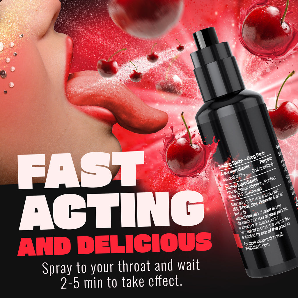 Good Blow Deep Throat Spray-Cherry 2oz