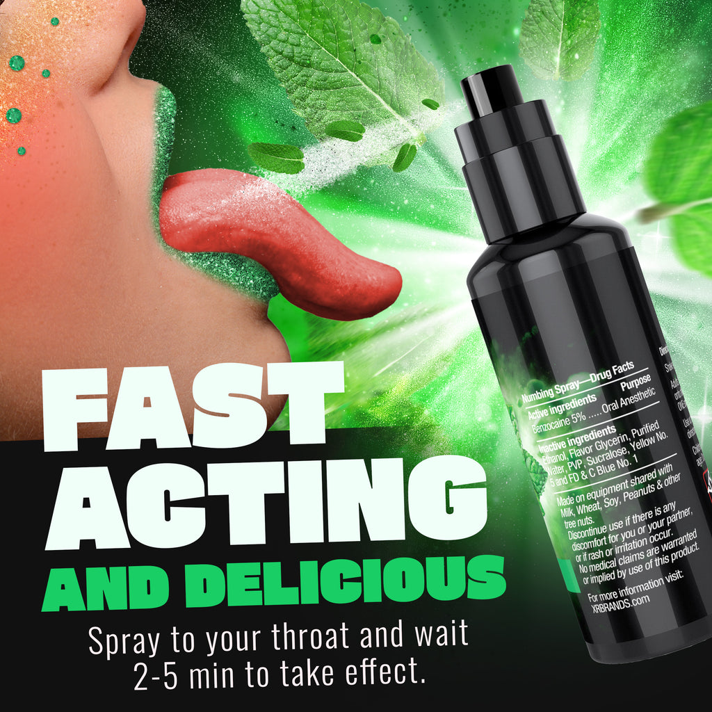 Good Blow Deep Throat Spray-Spearmint 2oz