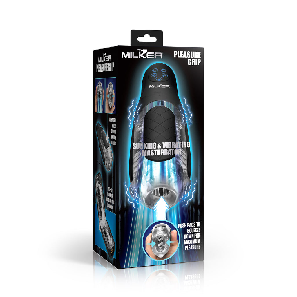 Pleasure Grip Sucking & Vibrating Masturbator