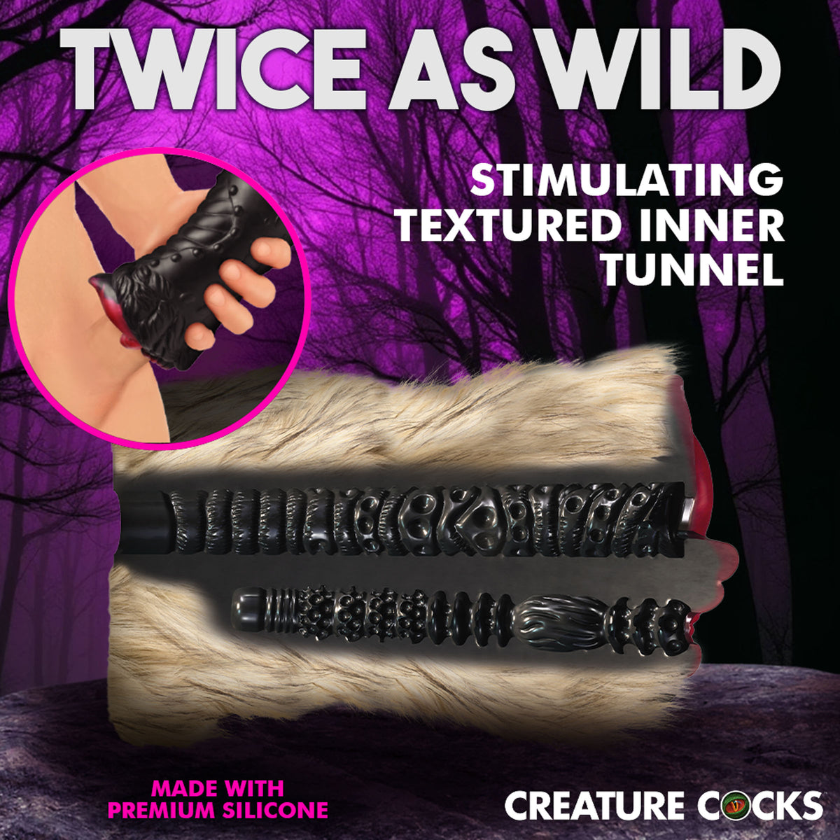 Creature Cocks Savage She Wolf Silicone Stroker