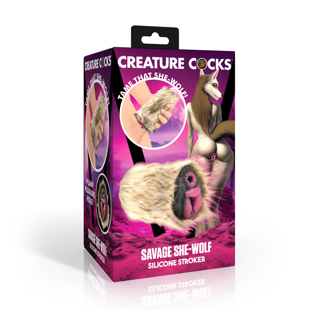 Creature Cocks Savage She Wolf Silicone Stroker
