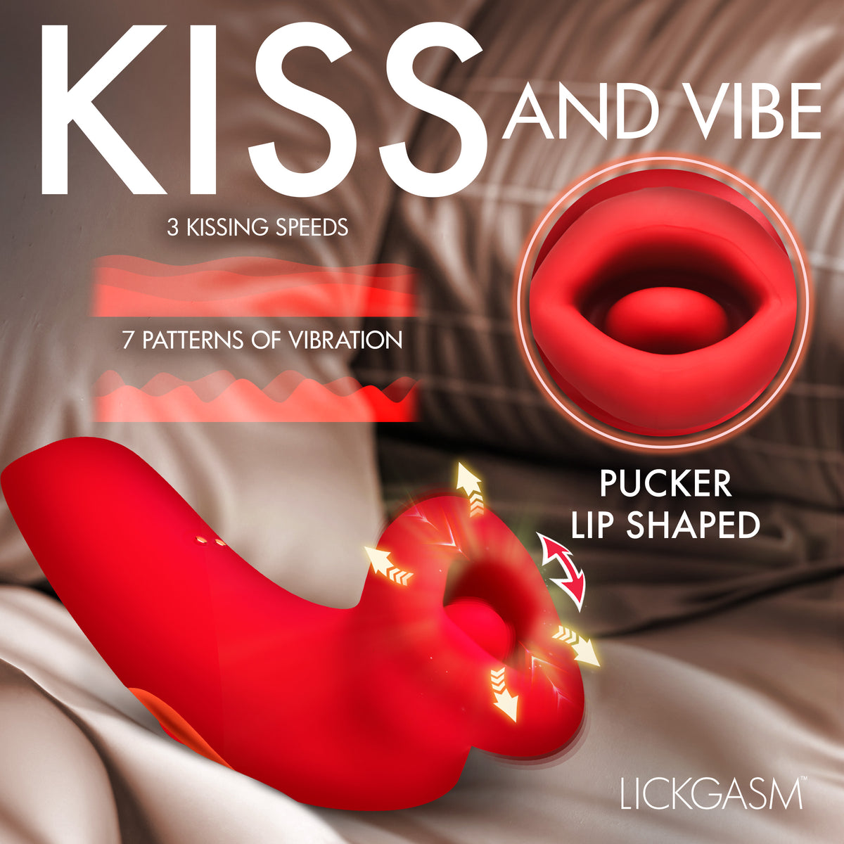 LickGasm Plump Kiss Sucking and Vibrating Clitoral Stimulator
