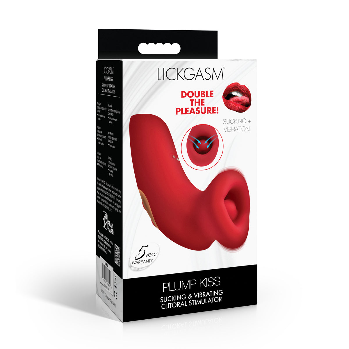 LickGasm Plump Kiss Sucking and Vibrating Clitoral Stimulator