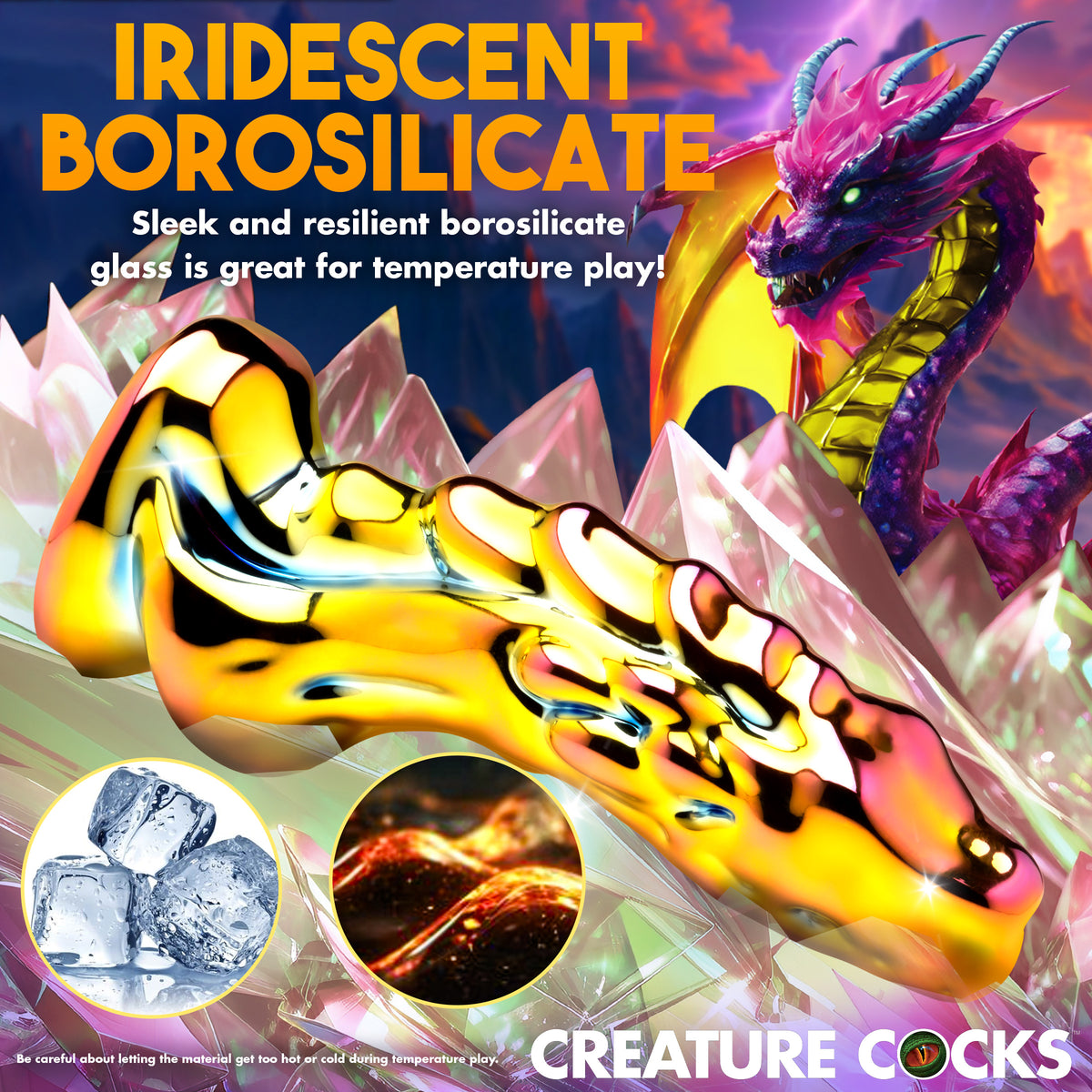Creature Cocks Dragon Glass Dildo