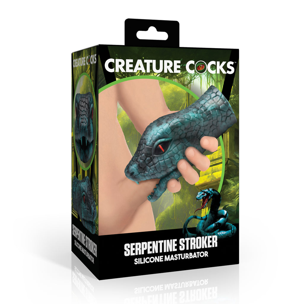 Creature Cocks Serpentine Stroker-Green