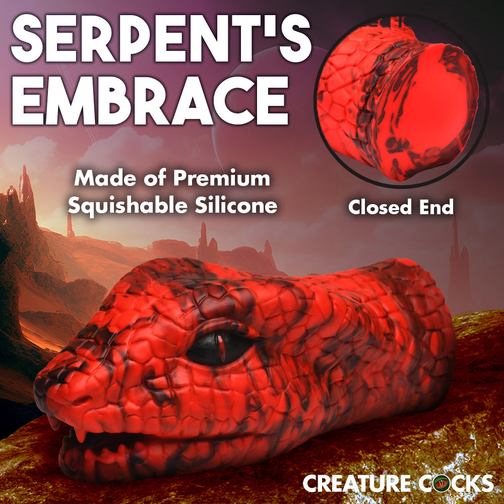 Creature Cocks Serpentine Stroker-Red
