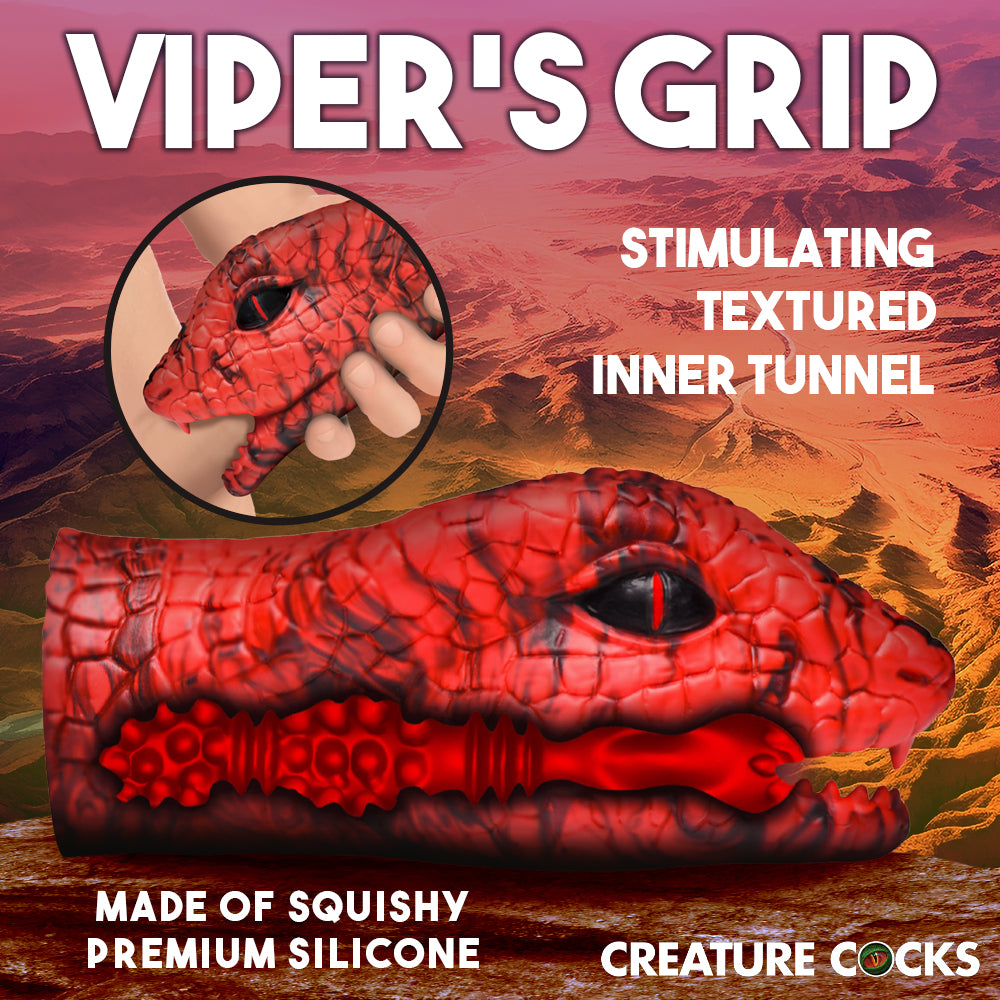 Creature Cocks Serpentine Stroker-Red