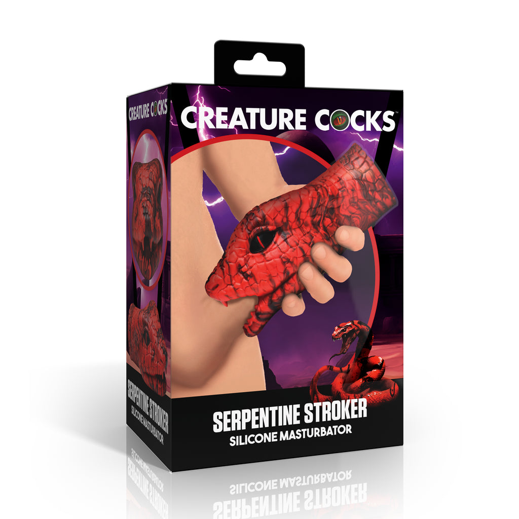 Creature Cocks Serpentine Stroker-Red