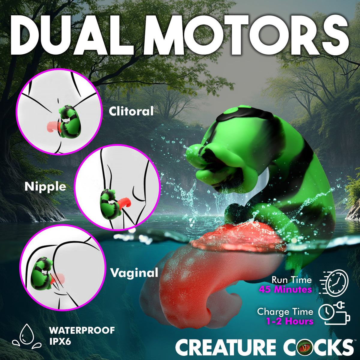 Creature Cocks Tongue Lasher Silicone Vibrator