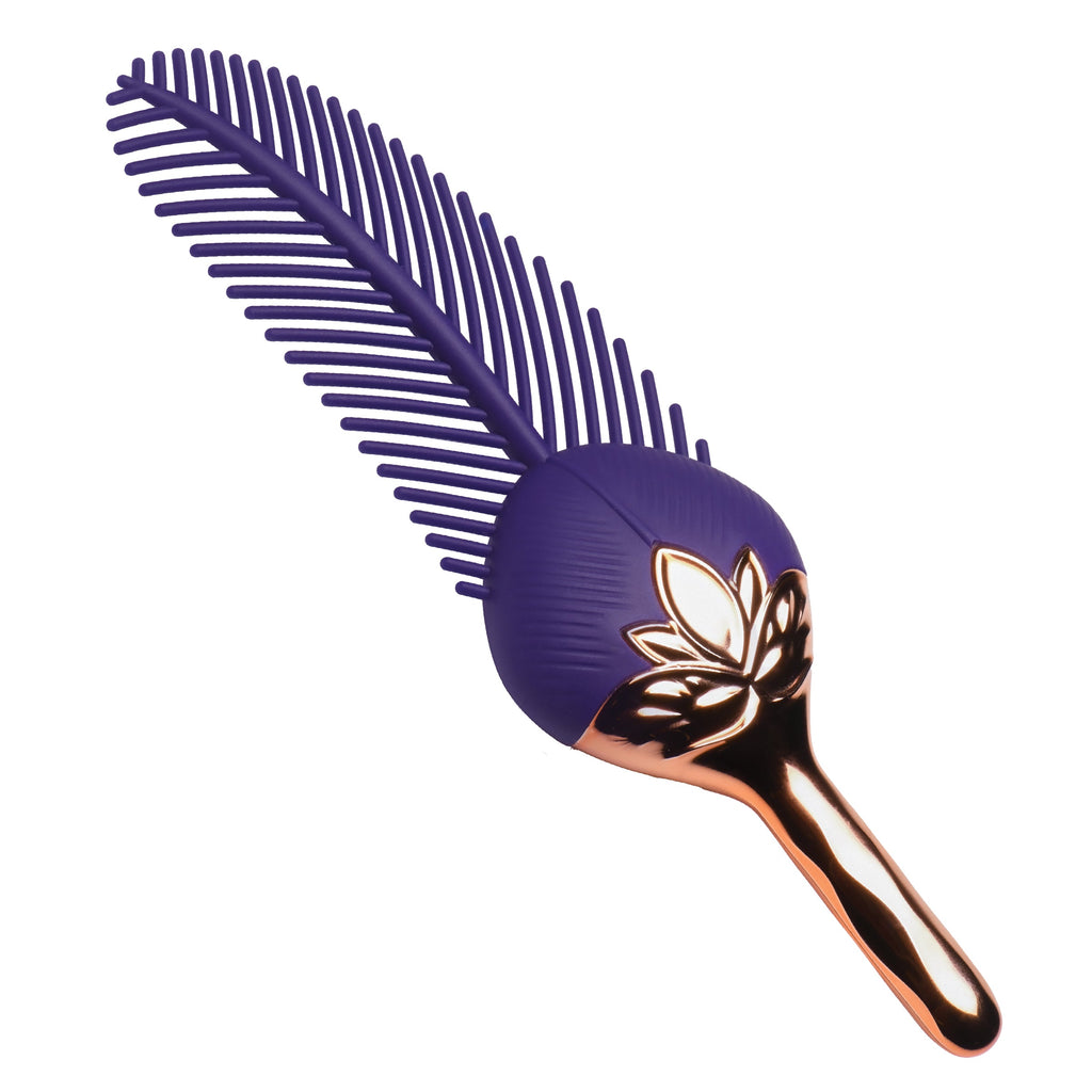 Master Series The Tickler Vibrating Silicone Feather Tickler