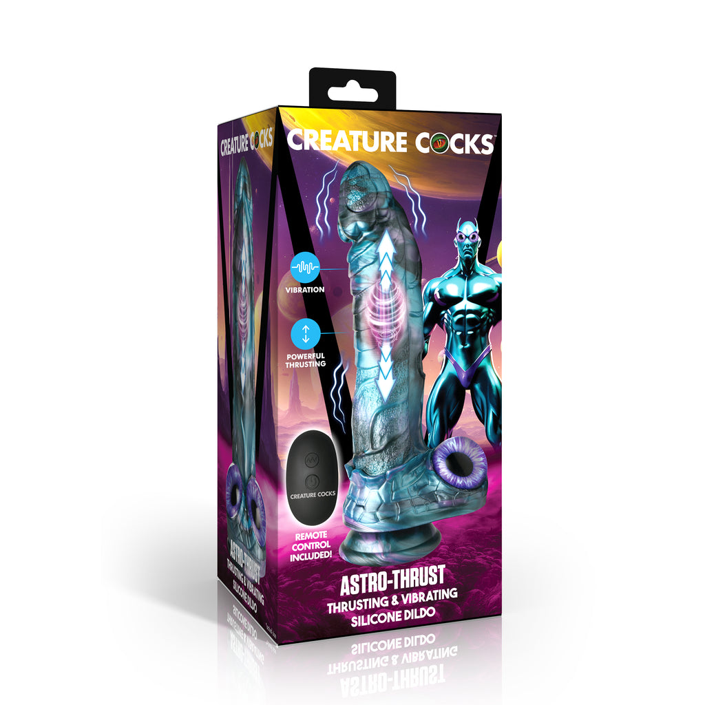 Creature Cocks Astro Thrust Thrusting and Vibrating Silicone Dildo