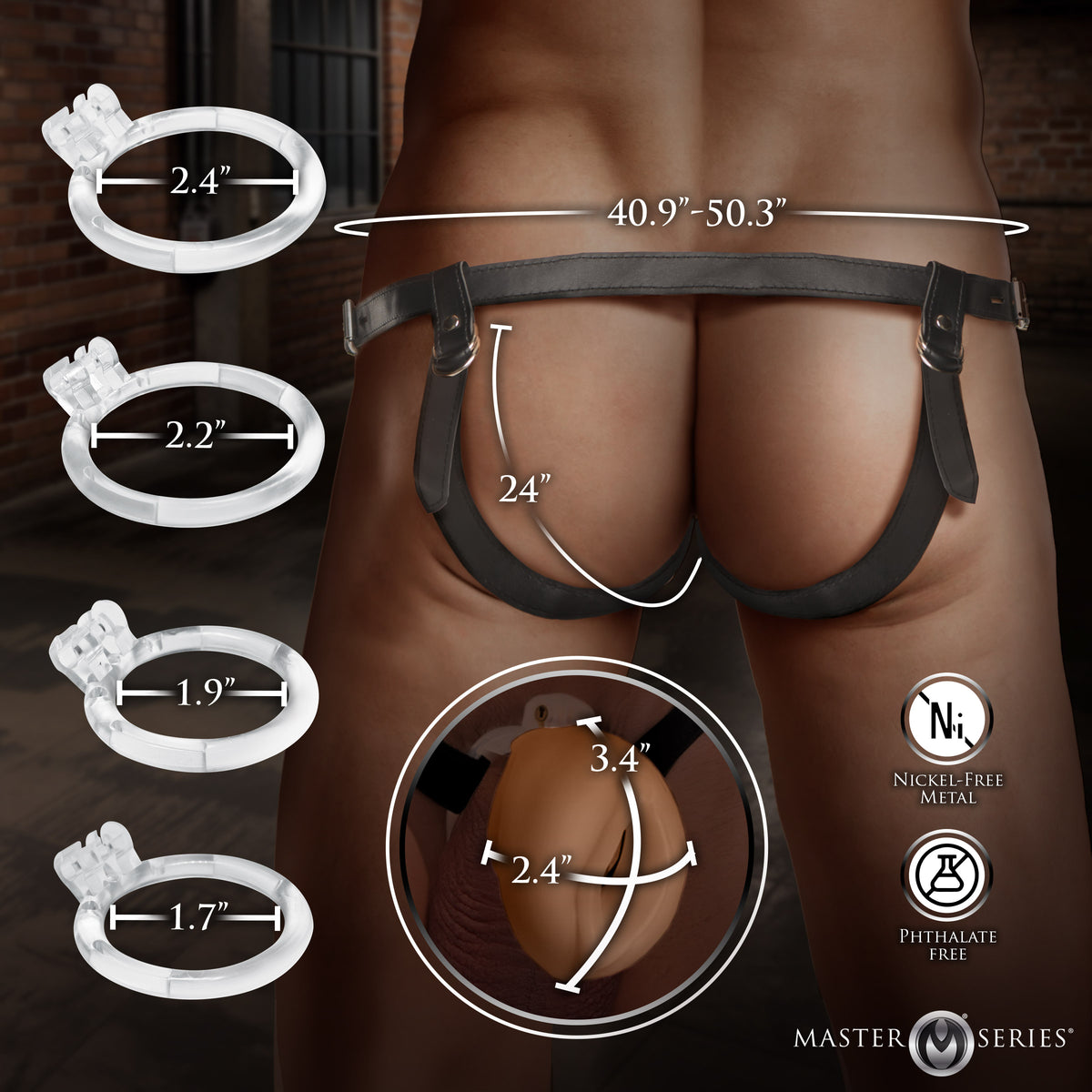 Master Series Pussy Chastity Cage-Medium
