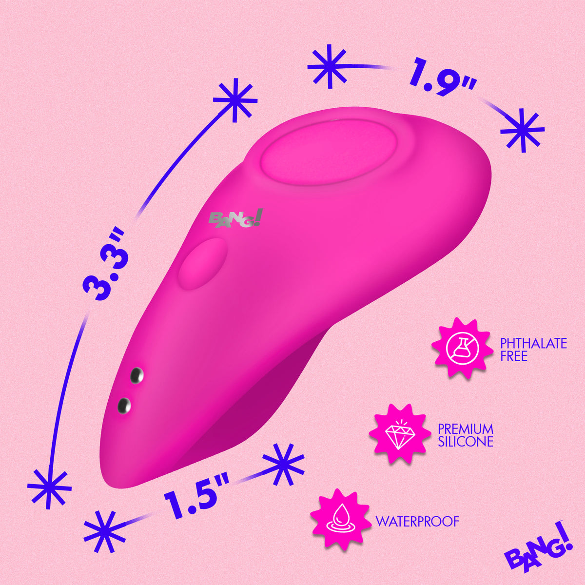 Bang! Silicone Panty Vibe with Digital Remote