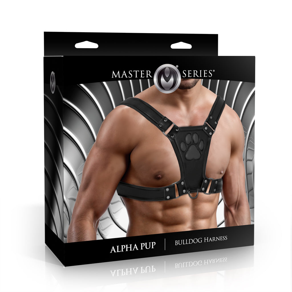 Alpha Pup Bulldog Harness - Black