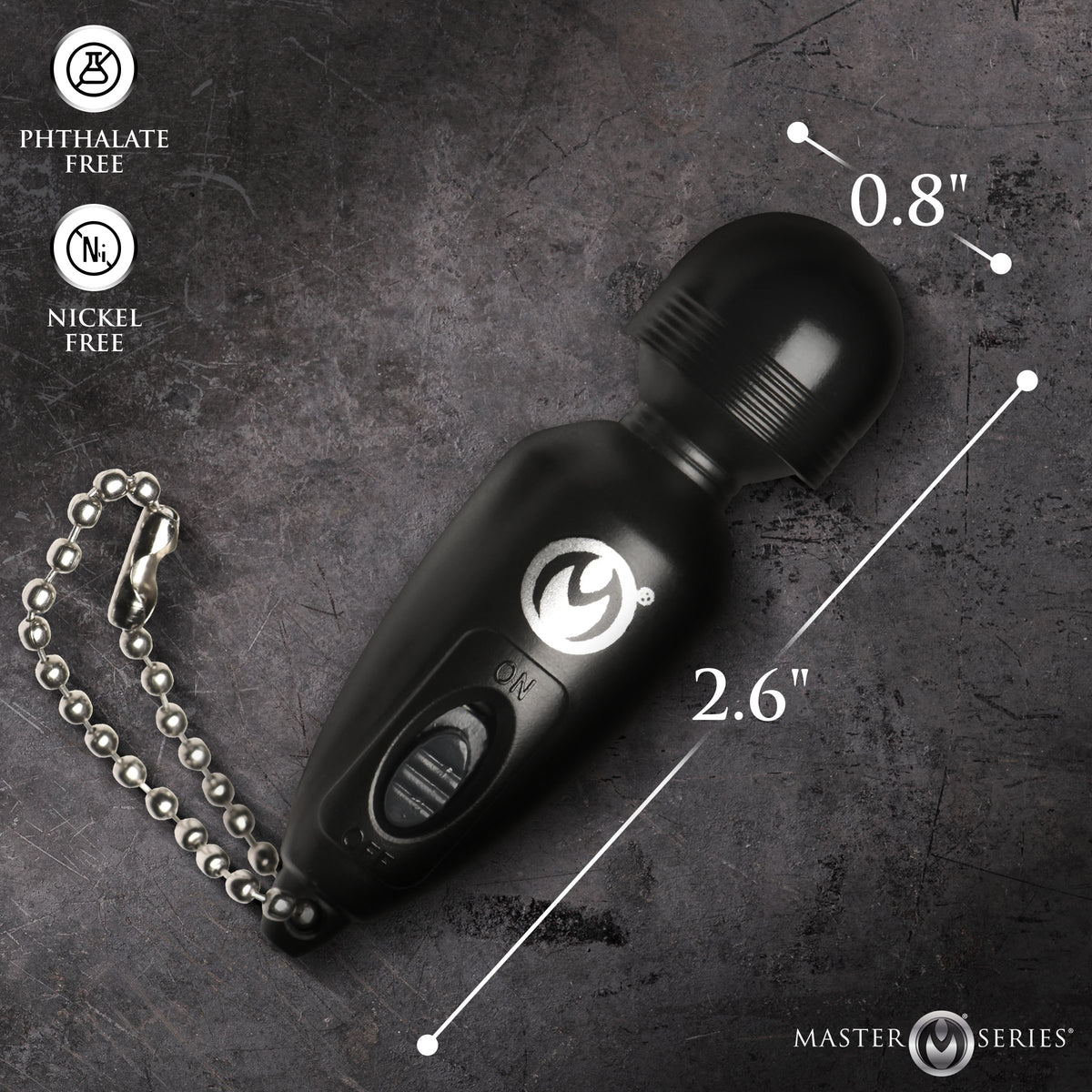 Master Series Thunderstick Mini Vibrating Wand Keychain