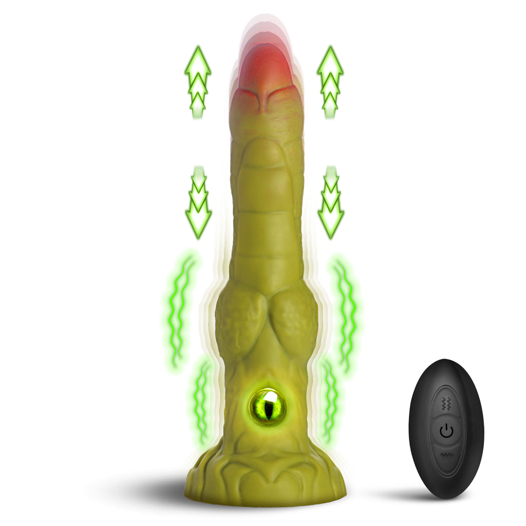 Creature Cocks Eyegor Thrusting and Vibrating Silicone Dildo