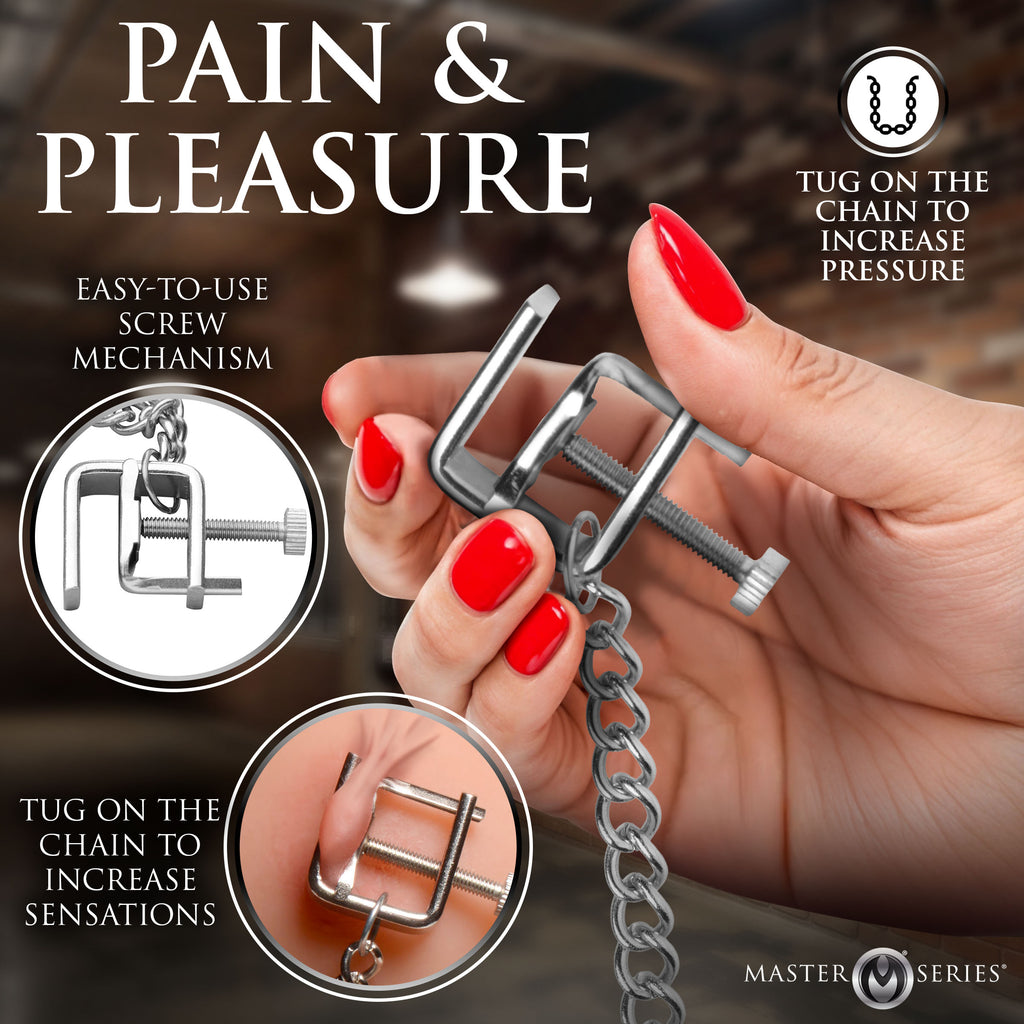 Pressure Vice Metal Nipple Clamps