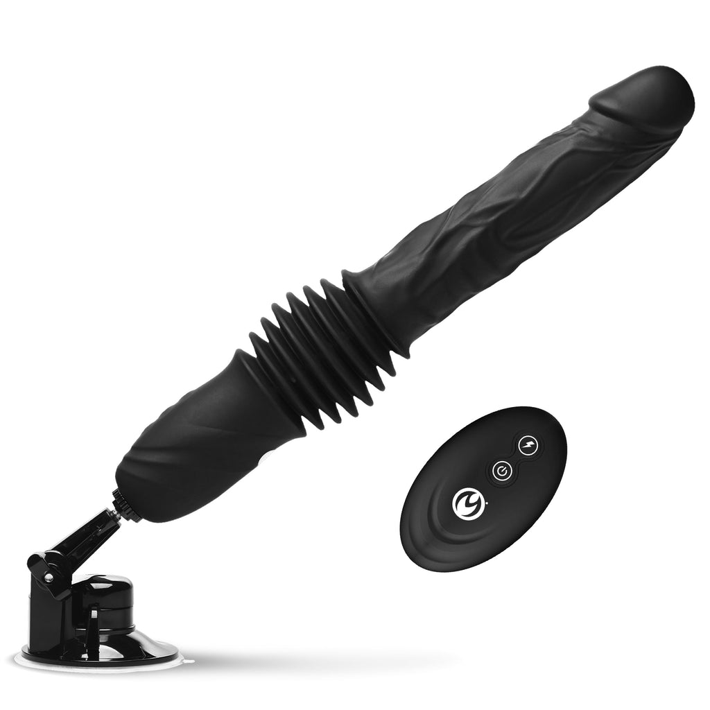 Double Pounder Silicone Vibrating Dildo Thruster