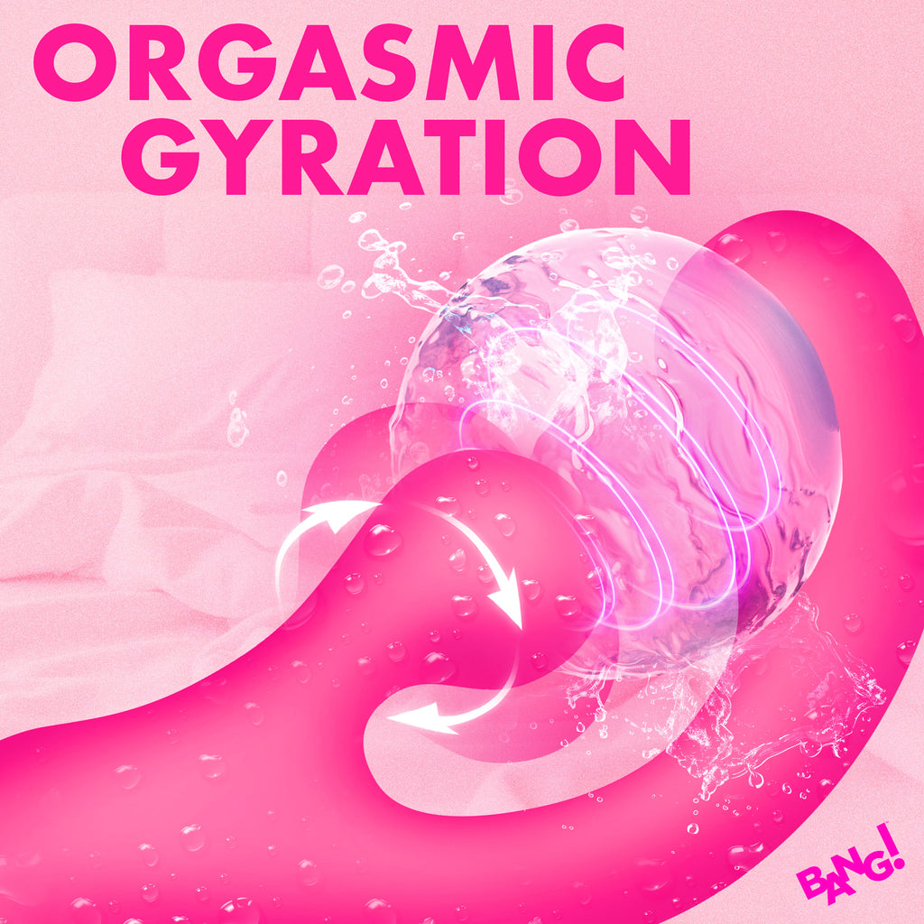 Bang! Gyro Rabbit Silicone Vibrator-Pink