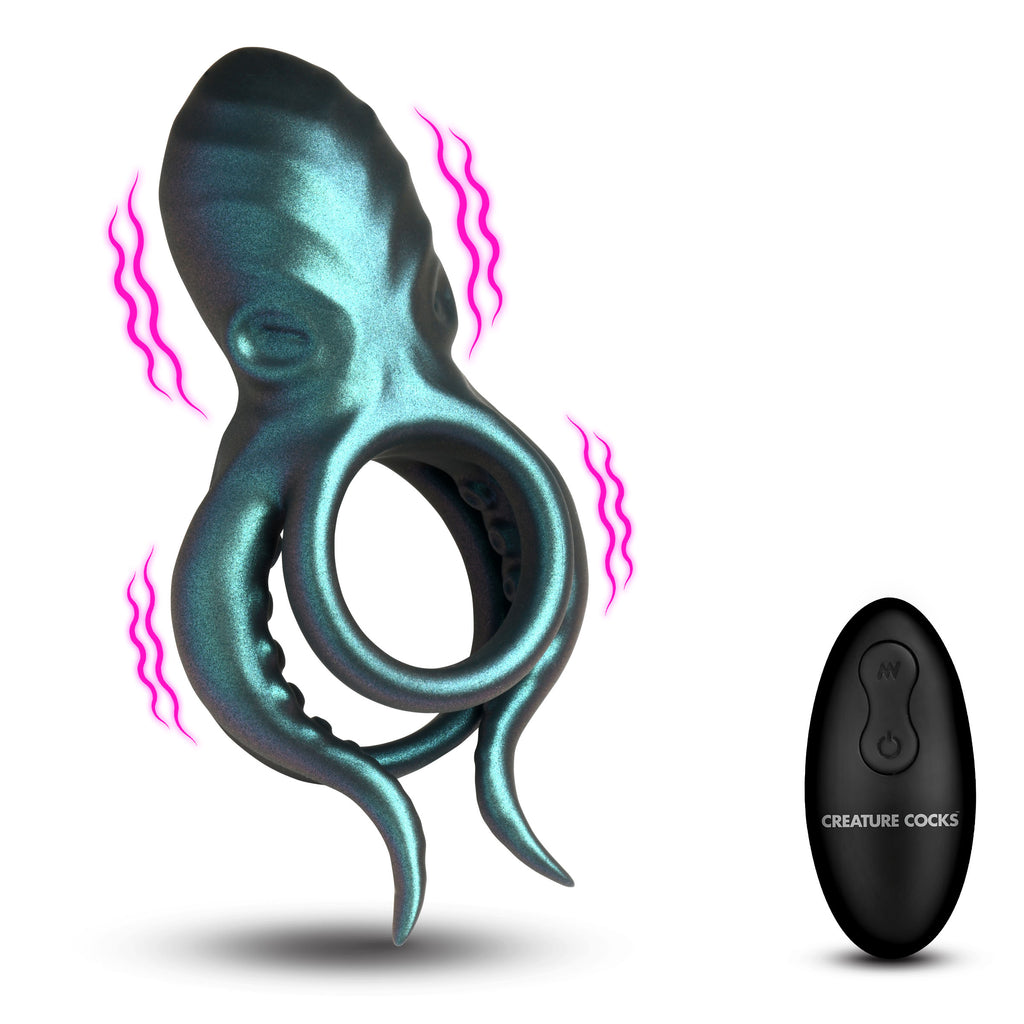 Creature Cocks Octo-Grip Vibrating Silicone Cock Ring