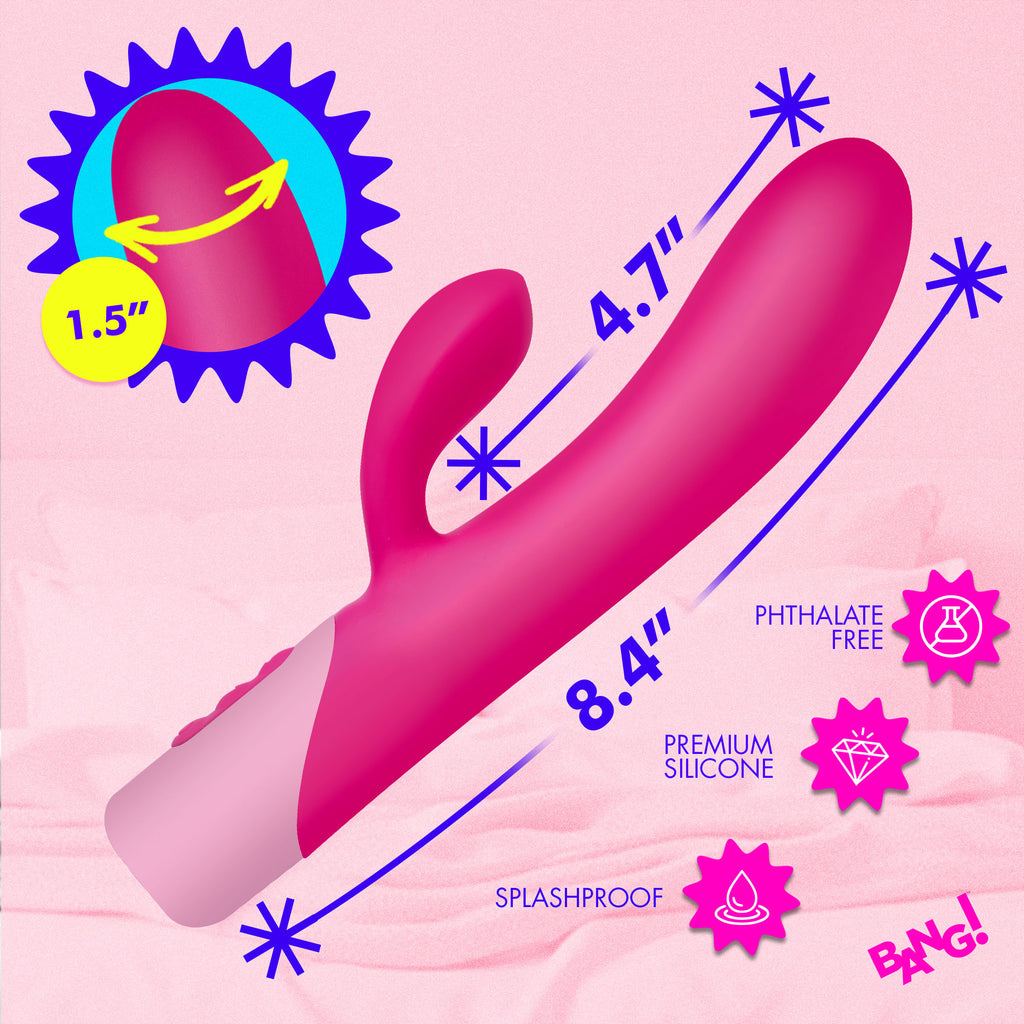 Bang! Clit Tapping Vibrating Rabbit-Pink