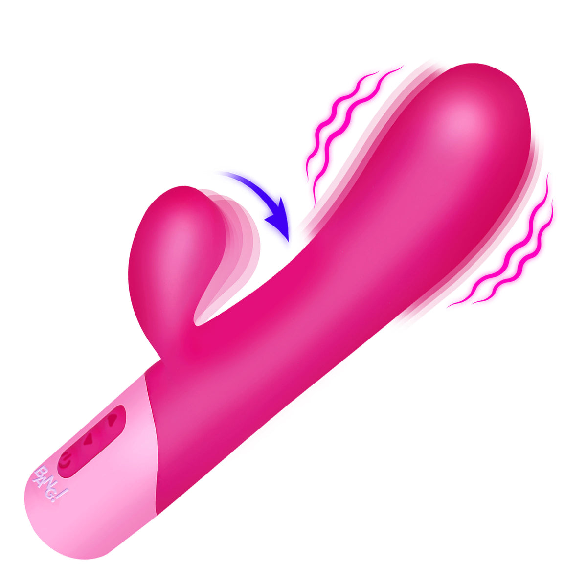 Bang! Clit Tapping Vibrating Rabbit-Pink