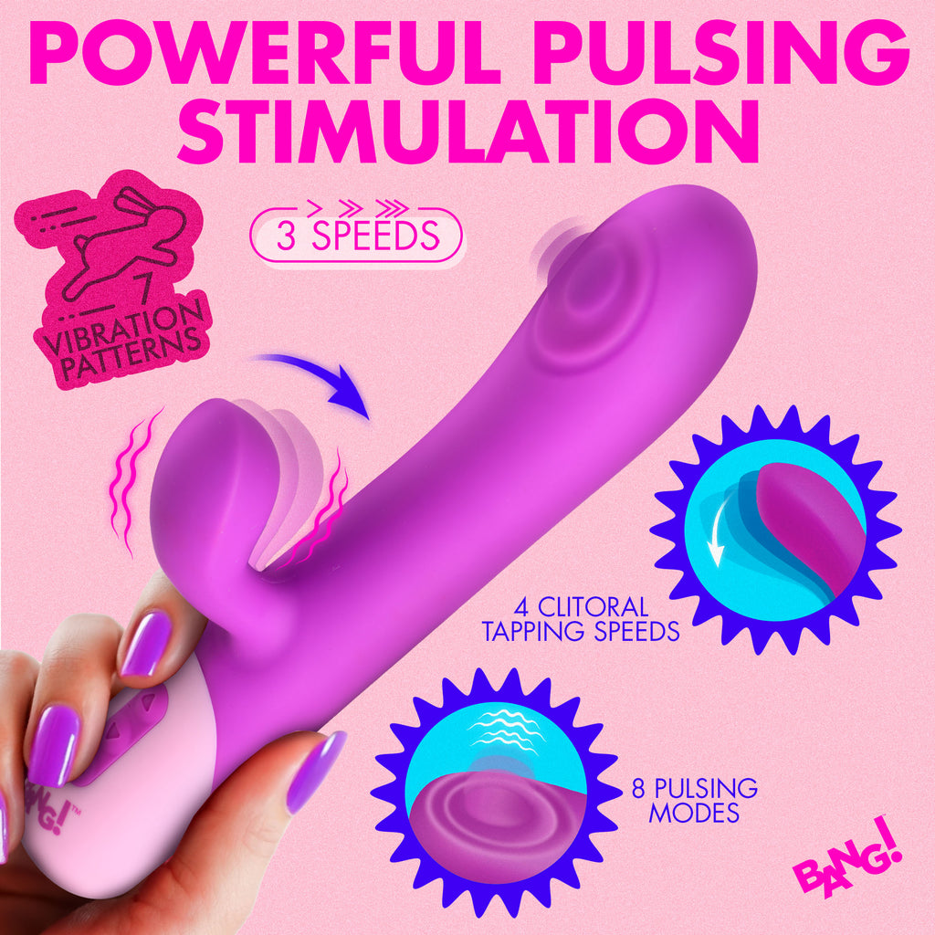 Bang! Clit Tapping Pulsing Rabbit-Purple