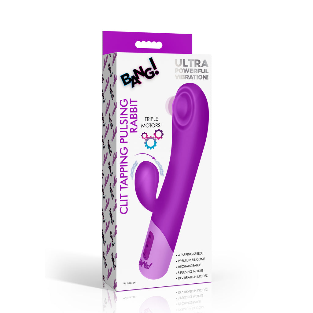 Bang! Clit Tapping Pulsing Rabbit-Purple