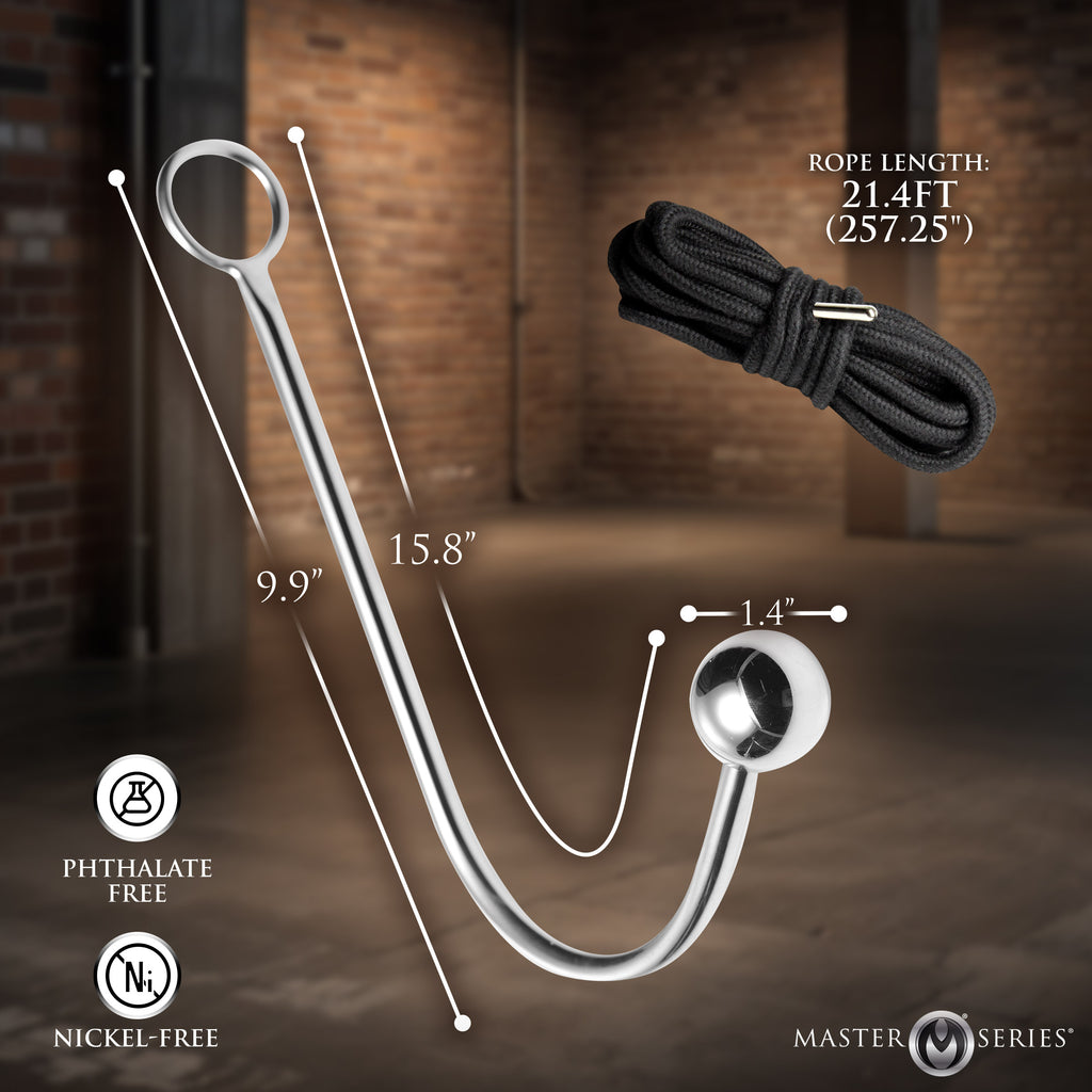 Master Series Roped Anal Hook with Rope