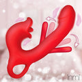 Kissing and Flicking Silicone Vibrator