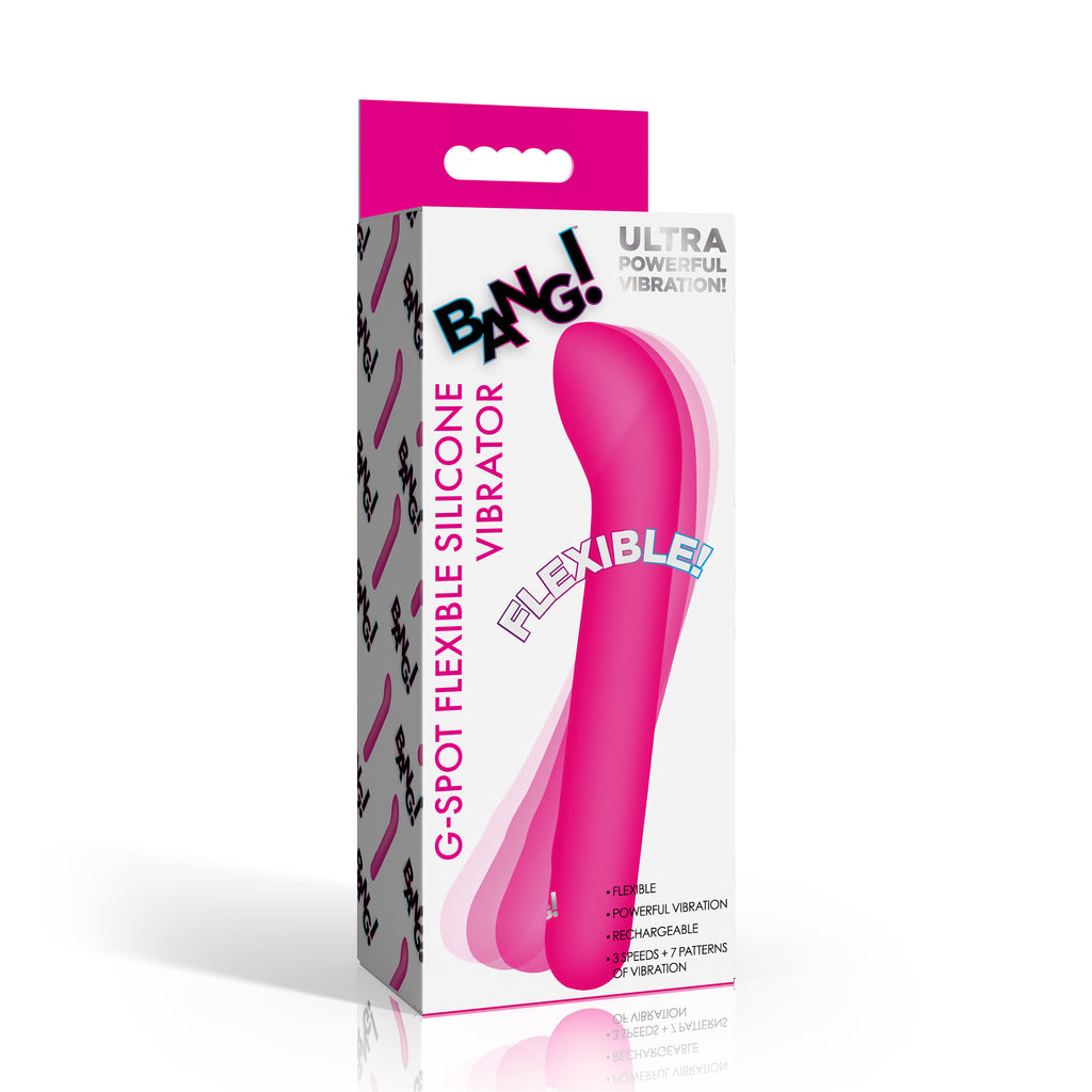 Bang! G-Spot Flexible Silicon Vibrator-Pink