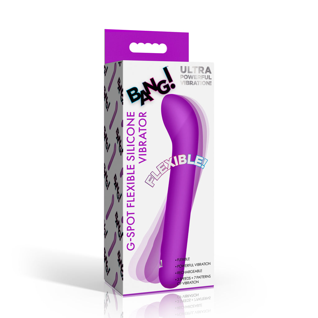Bang! G-Spot Flexible Silicone Vibrator-Purple