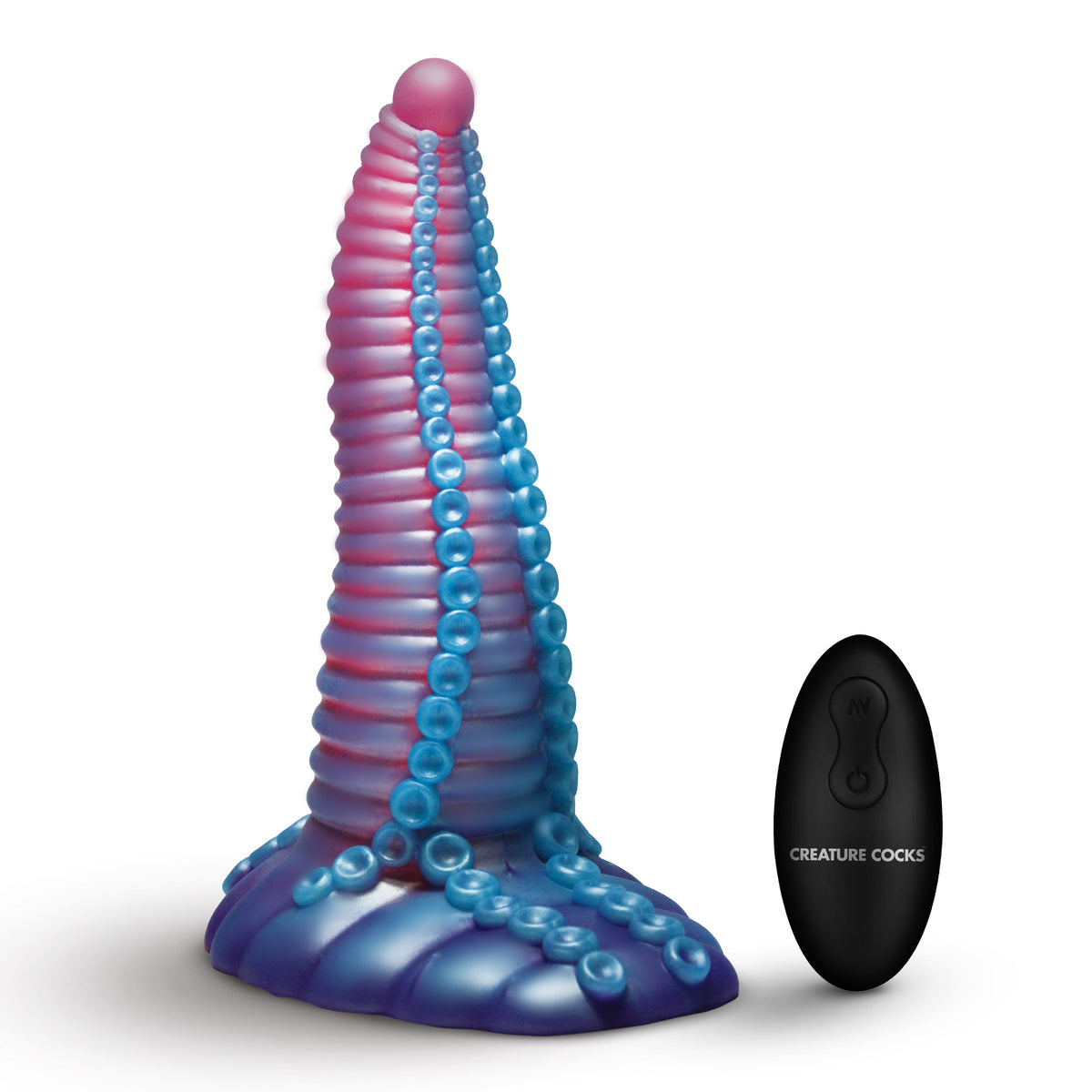Mega-Tenta Vibrating Silicone Dildo