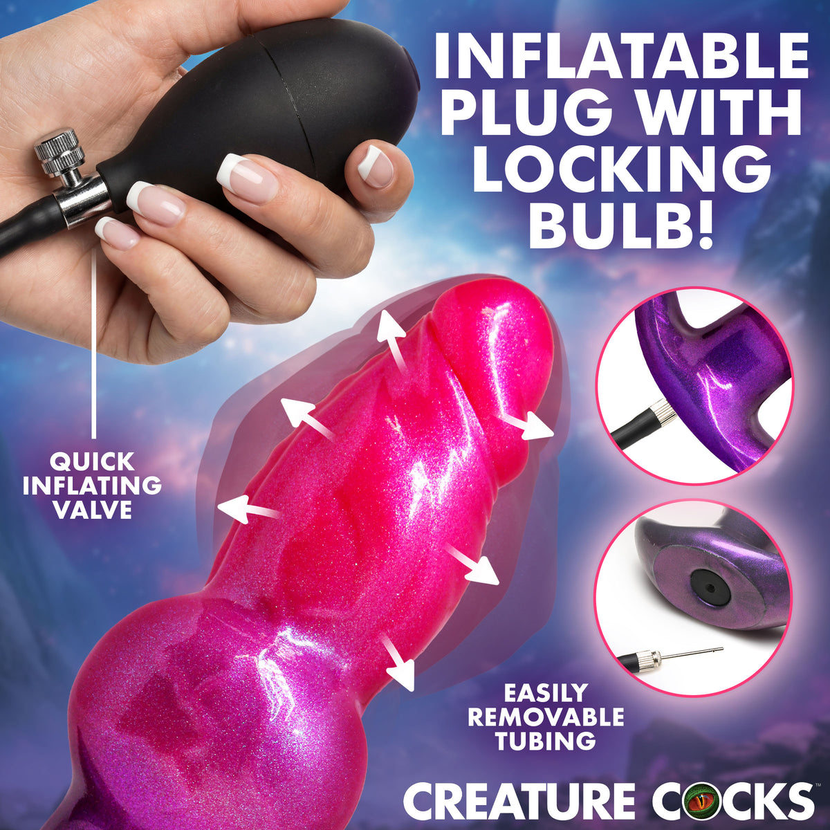 Astro Inflatable Silicone Anal Plug