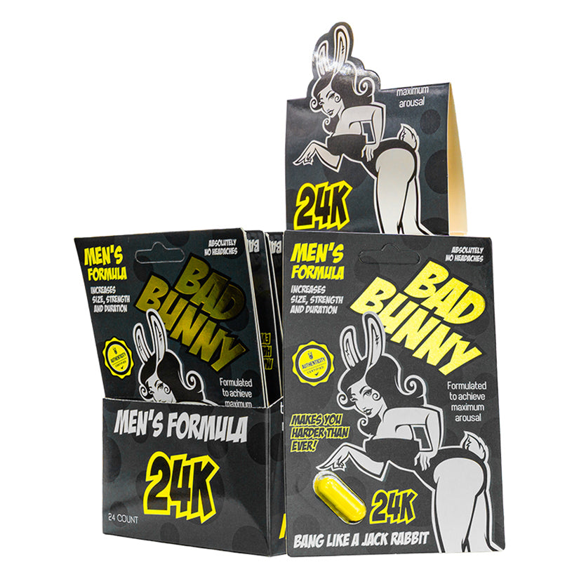 Bad Bunny Male Pill Display of 24