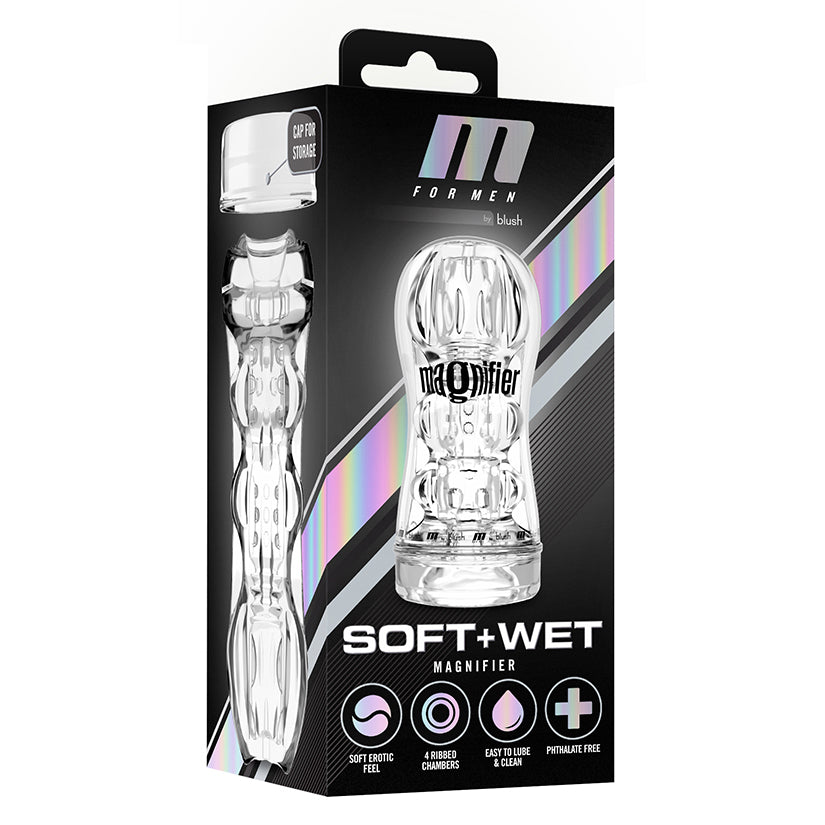 M for Men Soft and Wet Magnifier-Clear