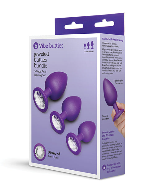 Jeweled Butties Bundle 3-Piece Anal Training Set