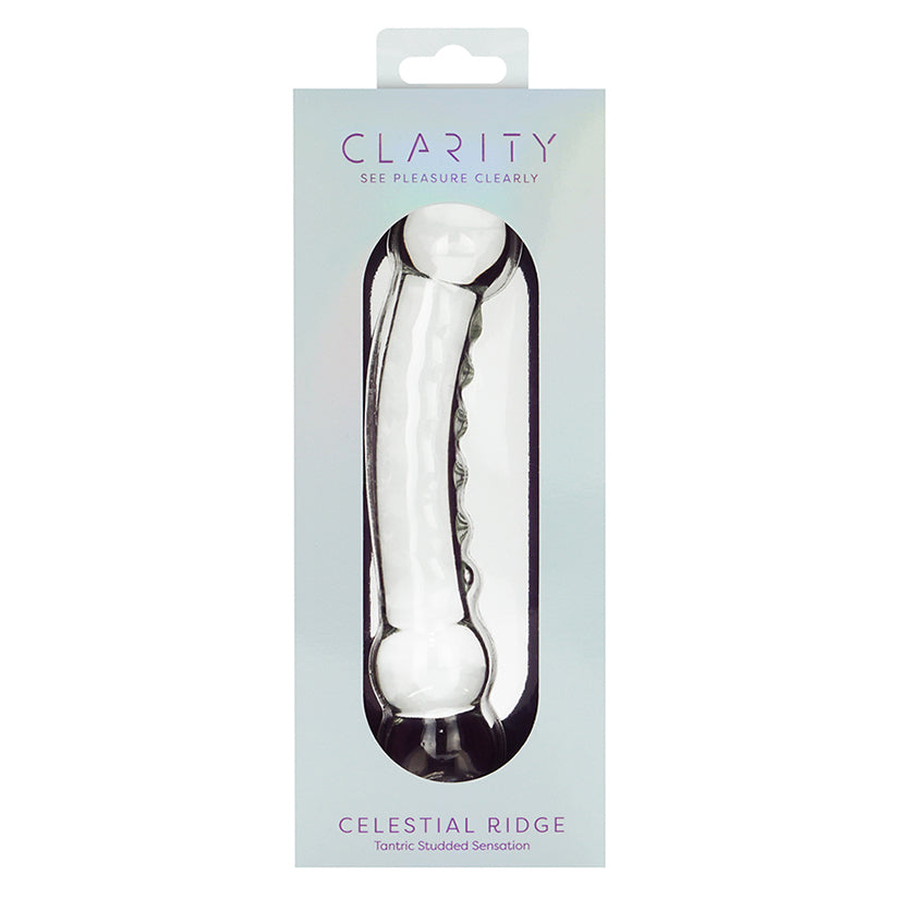 Clarity Glass Dildo Celestial Ridge