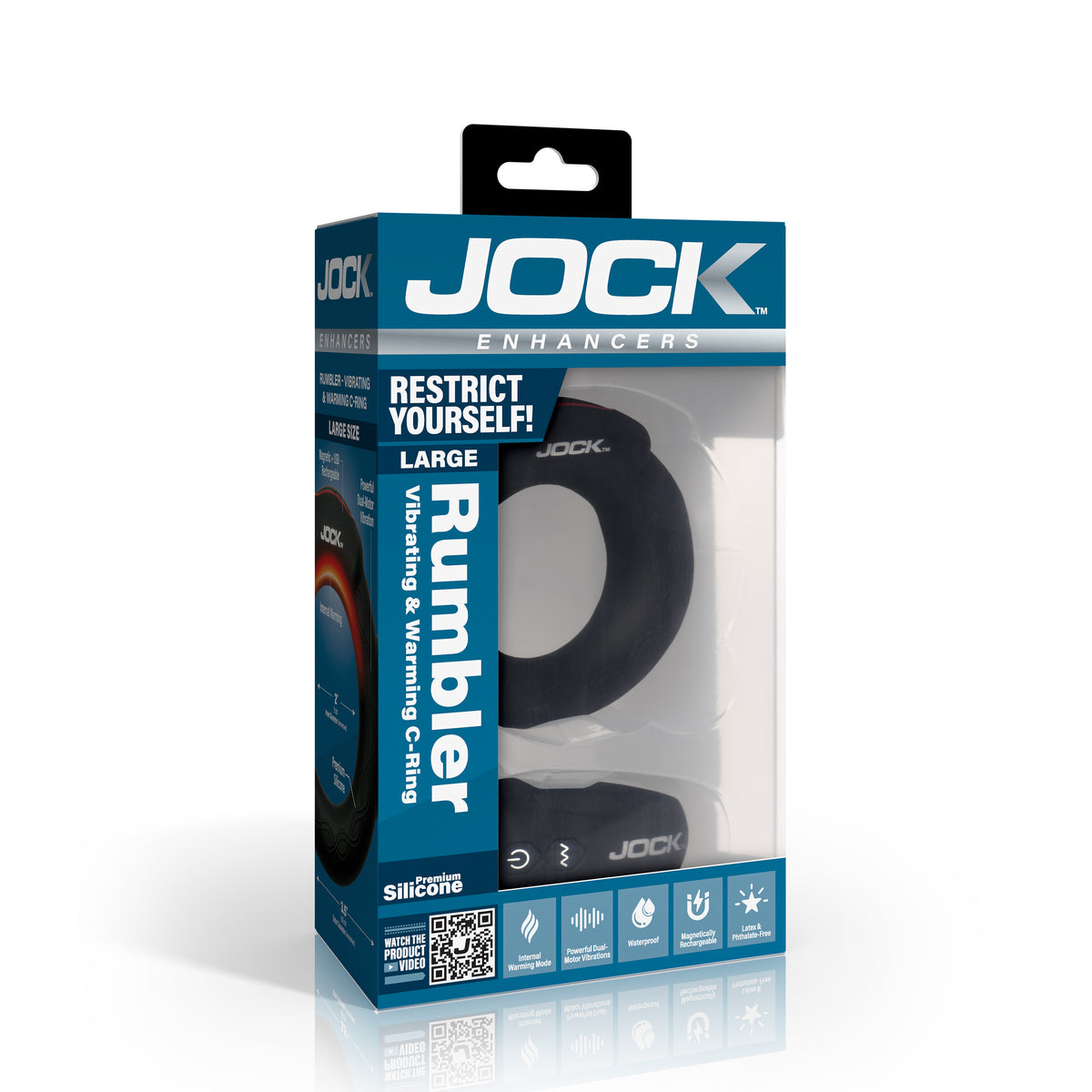 Rumbler Vibrating and Warming C-Ring - 2"