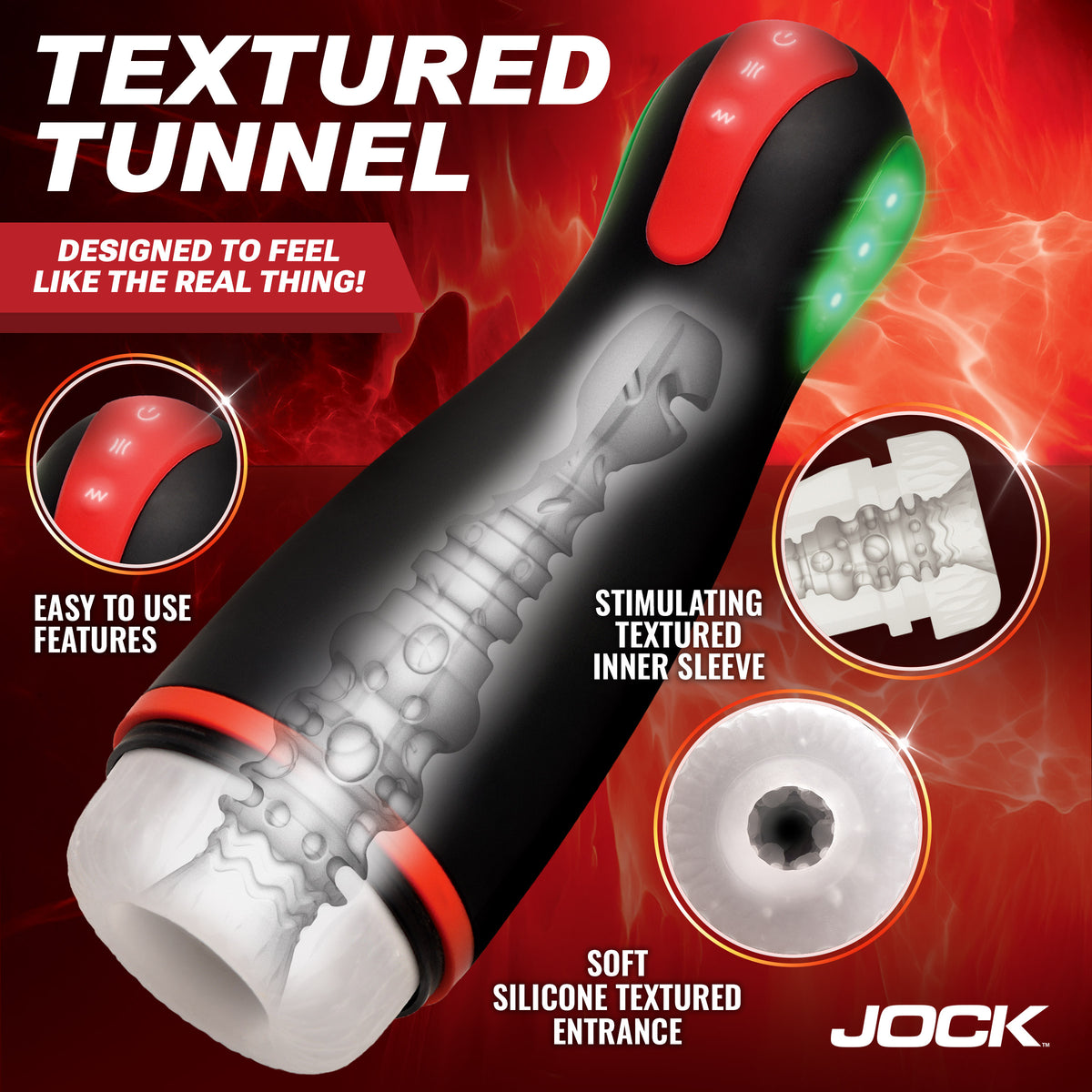Blaze Vibrating, Sucking, and Warming Masturbator