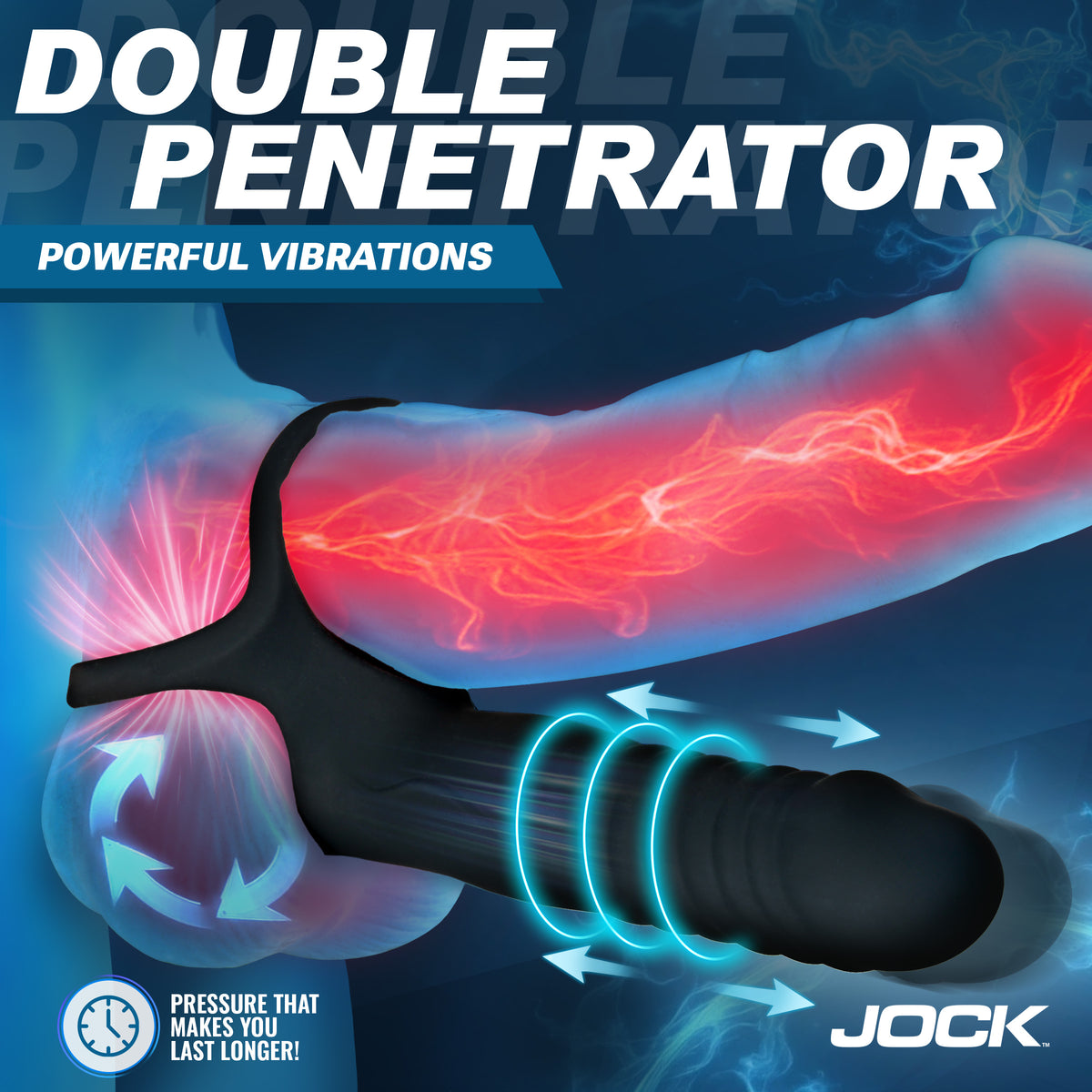 JOCK Enhancers Double Thrust Thrusting & Vibrating Double Penetration